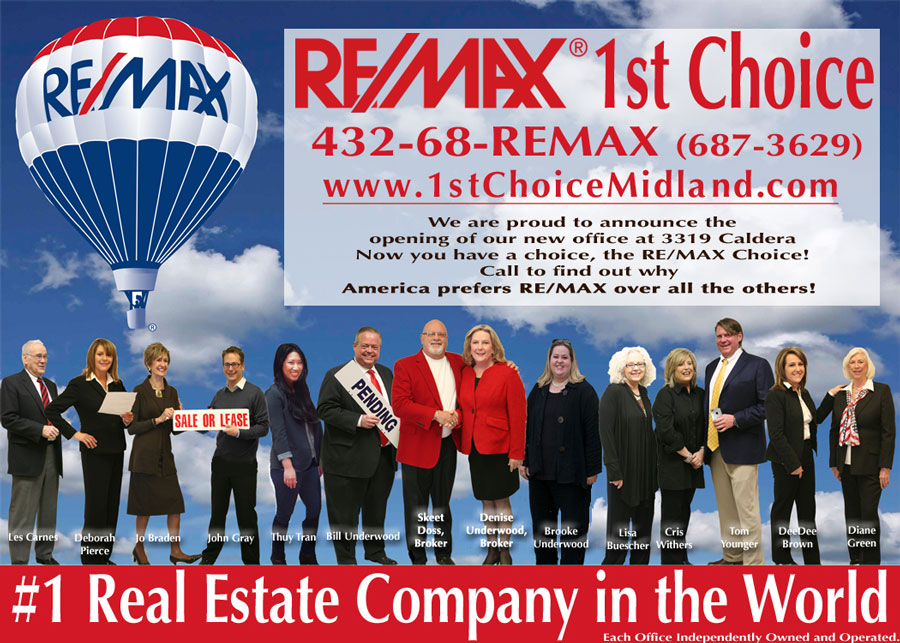 REMAX 1st Choice  Midland, Bill Underwood, Denise Underwood and RC Skeet Doss